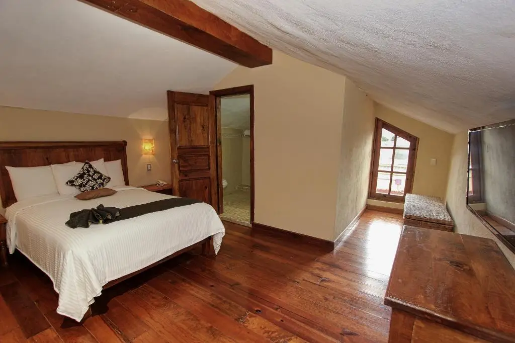 Hotel San Marcos guest room with wood floor