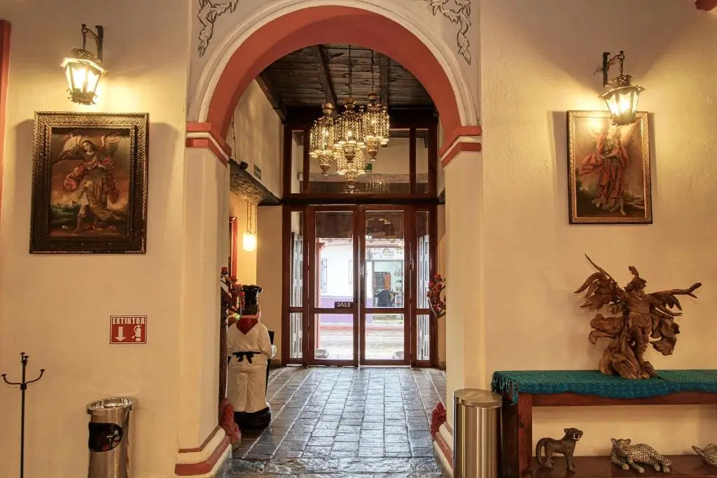 Decorated colonial archway